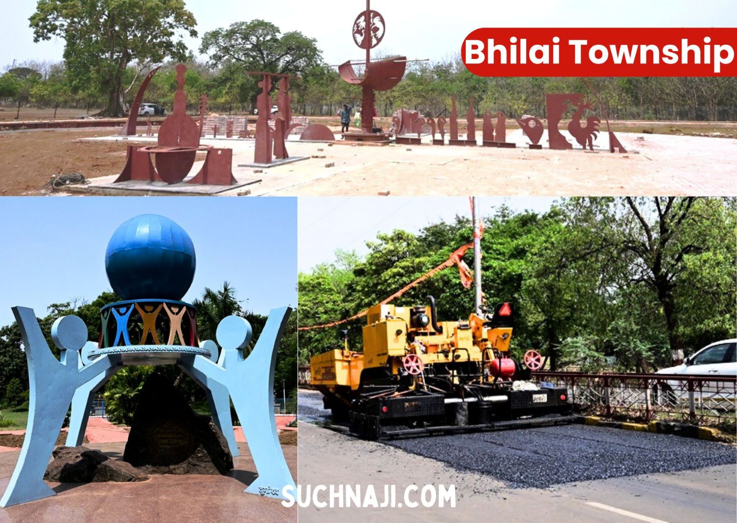 Bhilai Township को संवार रहा Bhilai Steel Plant, जयंती स्टेडियम के सामने Flight of Steel Artwork, पढ़िए डिटेल