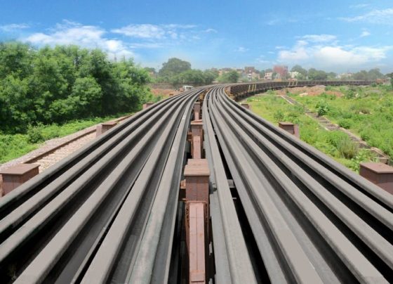 Bhilai Steel Plant sent 4 racks of heat-treated rails to Indian Railways for high speed train.