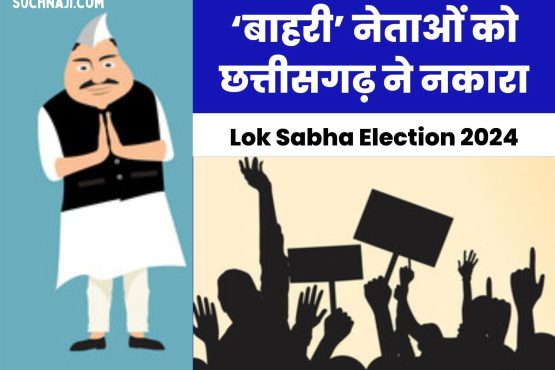 Lok Sabha Election 2024: Chhattisgarh rejected 'outsider' leaders, 6 leaders of Congress-BJP got a crushing defeat