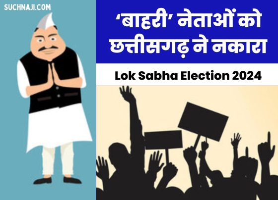Lok Sabha Election 2024: Chhattisgarh rejected 'outsider' leaders, 6 leaders of Congress-BJP got a crushing defeat