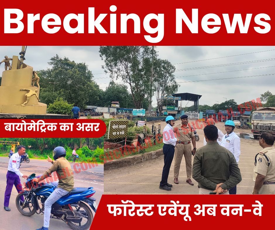 Breaking News: फॉरेस्ट एवेंयू अब वन-वे, एक साथ दोनों सड़क से बोरिया गेट होते भिलाई स्टील प्लांट जा सकेंगे कर्मचारी-अधिकारी