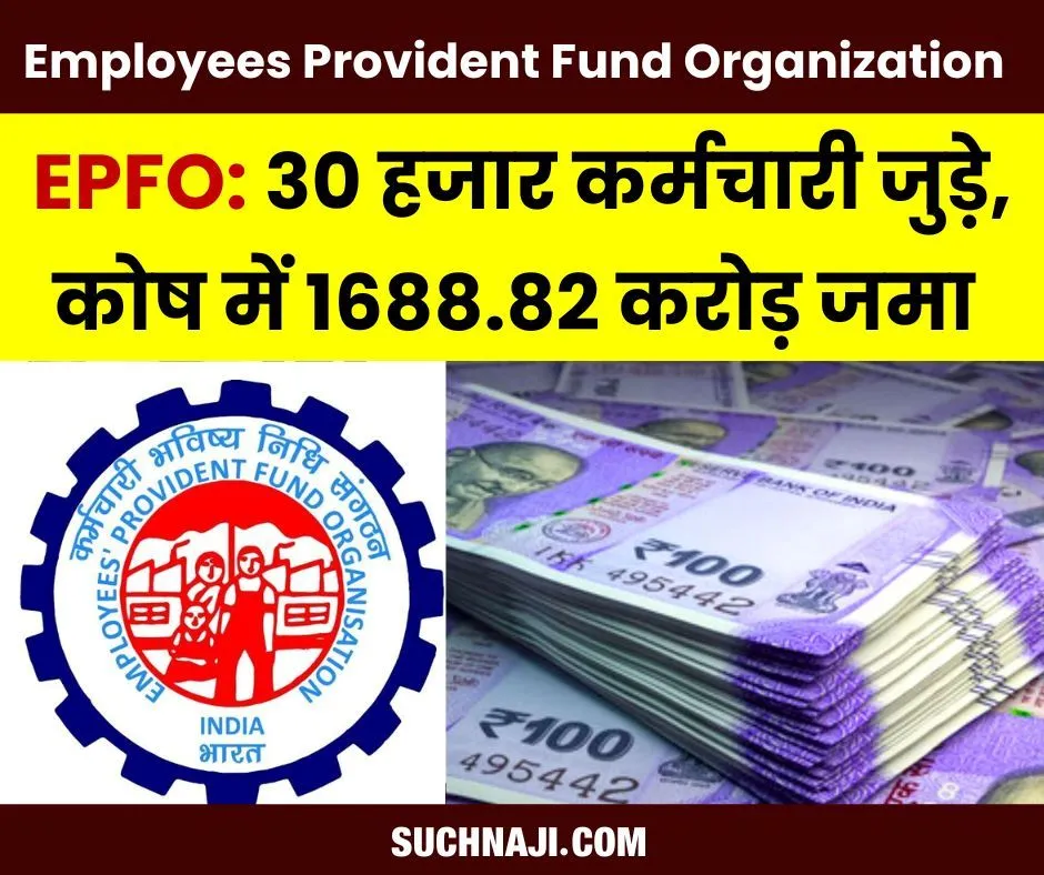 कर्मचारी भविष्य निधि संगठन: EPFO का बड़ा दांव, 30 हजार कर्मचारी जुड़े, कोष में 1688.82 करोड़ जमा