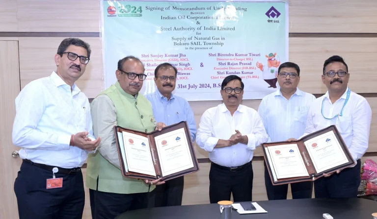 SAIL-BSL-NEWS-Agreement-between-Indian-Oil-and-Bokaro-Steel-Plant-big-step-on-gas-line