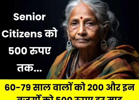 Senior citizens: Rs 200 for 60-79 years and Rs 500 per month for 80 years and above