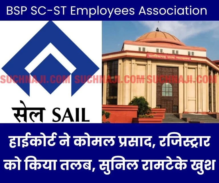 BSP-SC-ST-Employees-Association-dispute-reached-High-Court-Komal-Prasad-Registrar-summoned-Sunil-Ramtekes-face-blooming