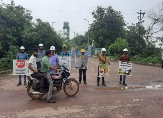 Bhilai Steel Plant successfully conducted Road Safety Awareness Campaign at PCB Plant