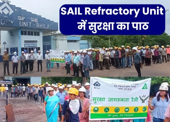 SAIL Refractory Unit: CGM Vishal Shukla taught safety lesson, safety rally