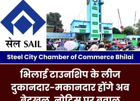 Lease shopkeepers and landlords of Bhilai Township will now be evicted, traders open front, warn DIC