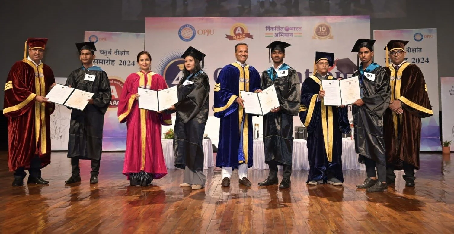 OP Jindal University: 21 gold, 22 silver and 20 bronze medals given through Naveen Jindal in the fourth convocation ceremony