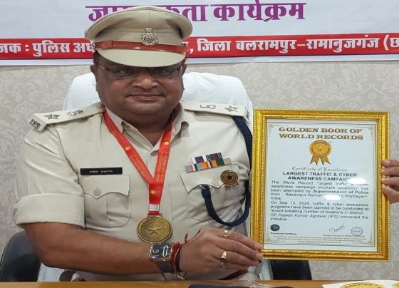 Good News Chhattisgarh's remarkable performance for awareness, Balrampur Police made a world record