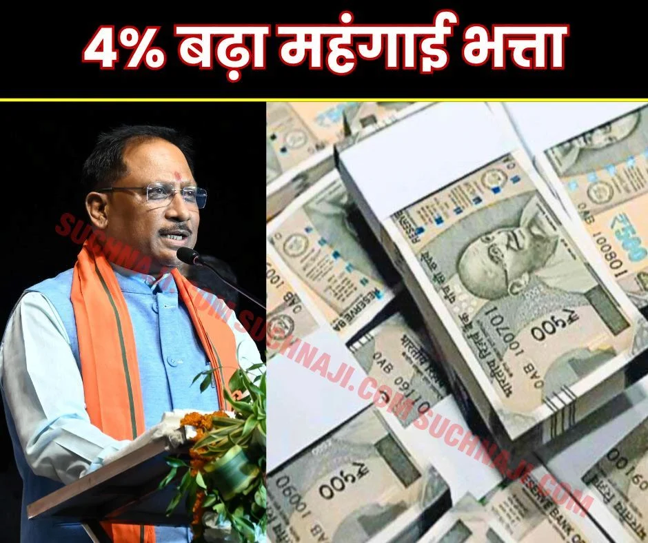 CG Big Breaking: Dearness allowance of employees increased by 4%, Chief Minister gave Diwali gift