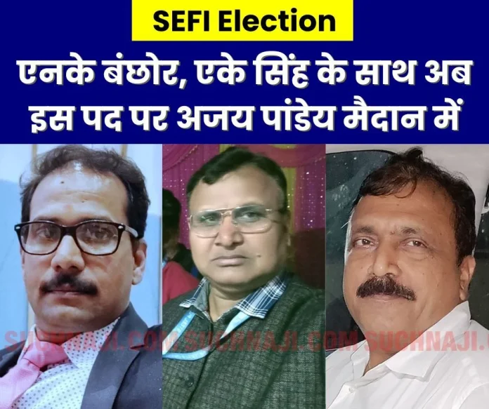 Direct contest between NK Banchhor and AK Singh for the post of SEFI Chairman, Ajay Pandey from BSL for the post of Vice Chairman