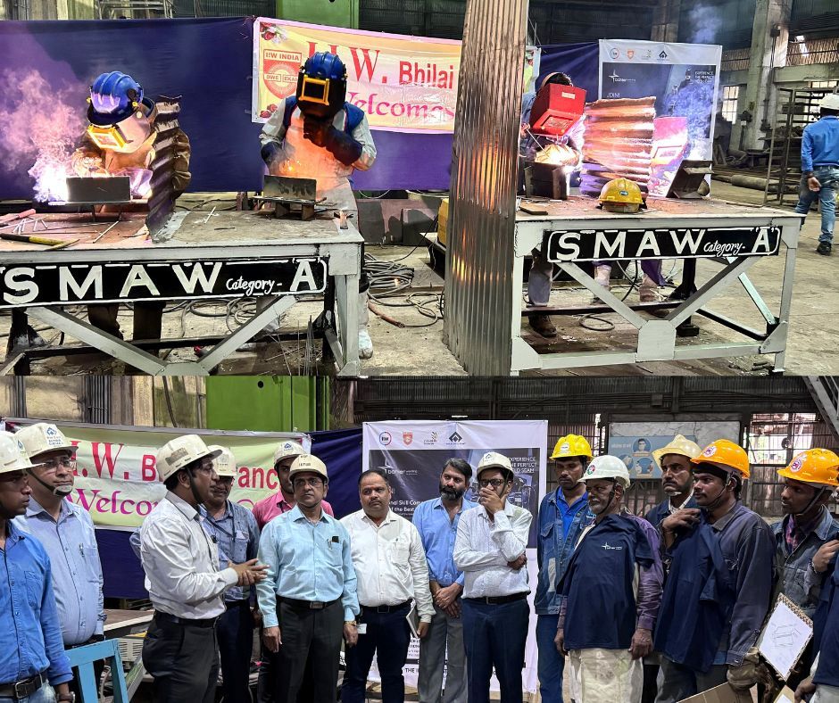 Special event for welding workers at Bhilai Steel Plant