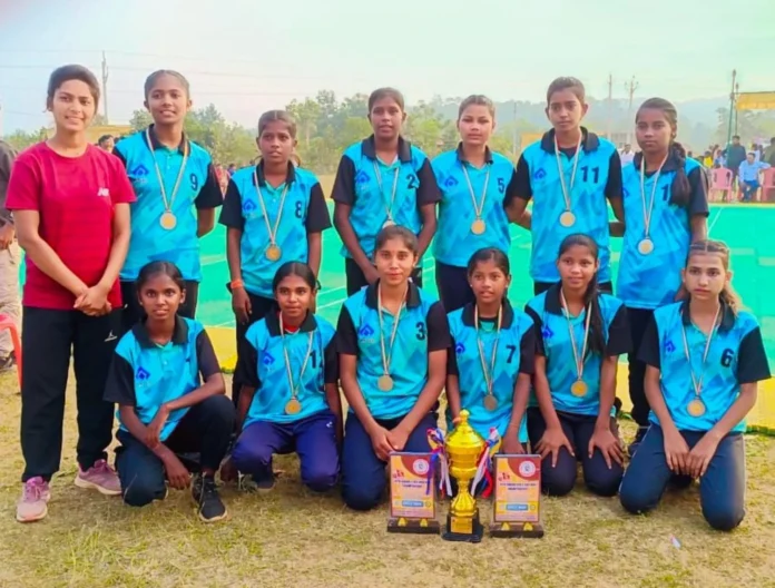 BSP girls team won silver medal in state level Kho-Kho competition