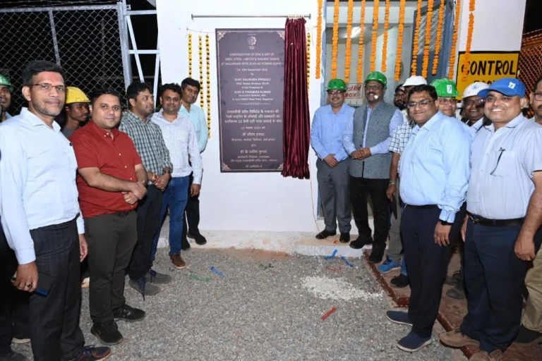 Big news from Nagarnar Steel Plant: Now electrification of OHE and SSP in NSL