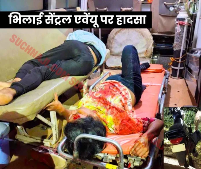 Breaking-News-Road-accident-on-Bhilai-Central-Avenue_-boy-and-girl-injured