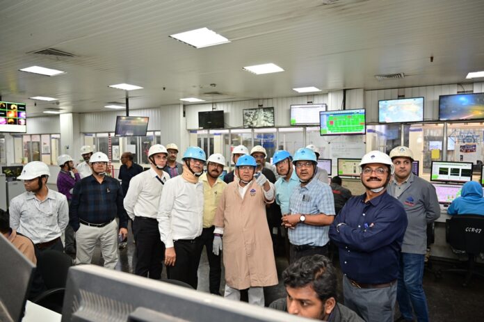 National Scheduled Tribe Commission Chairman Antar Singh Arya visited Bhilai Steel Plant