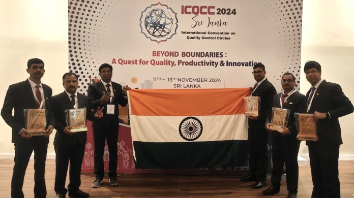 Quality Concept Teams of JSP Raigarh won Gold Award in International Convention