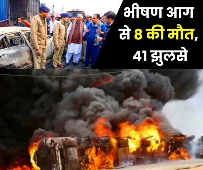 Rajasthan accident: Jaipur-Ajmer highway shaken by collision between 2 tankers, 8 dead, 41 burnt