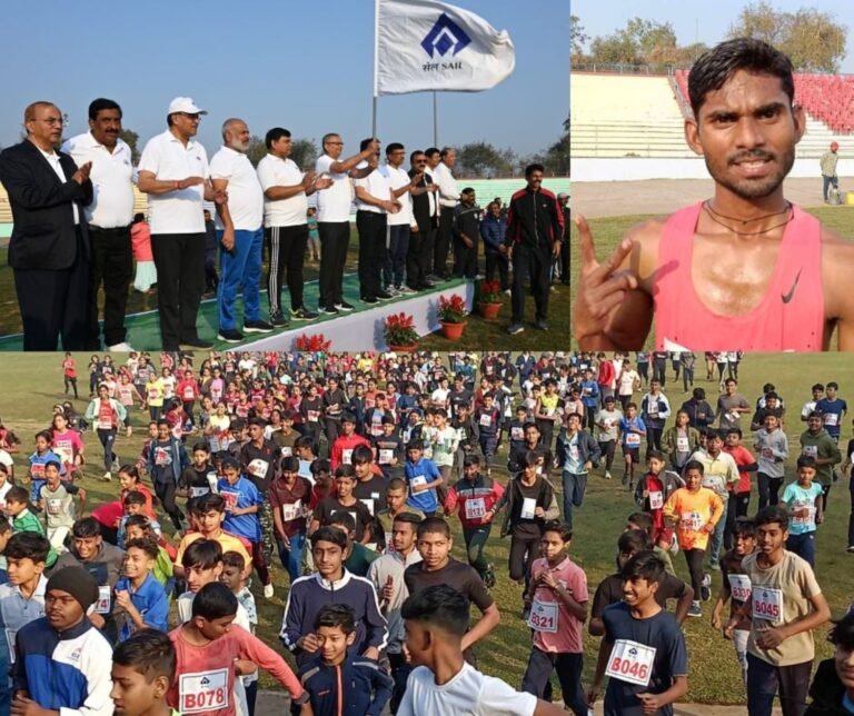 SAIL Foundation Day Children, old and young ran in Bhilai in the name of Steel Authority of India