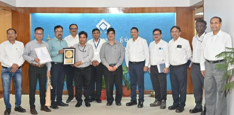 BSP had received the award from the CM of Rajasthan, ED-GM handed over the award to DIC