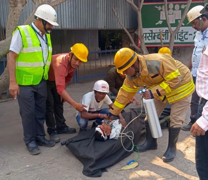 Bhilai Steel Plant: Gas leak, fire, employees injured, chaos in mock drill