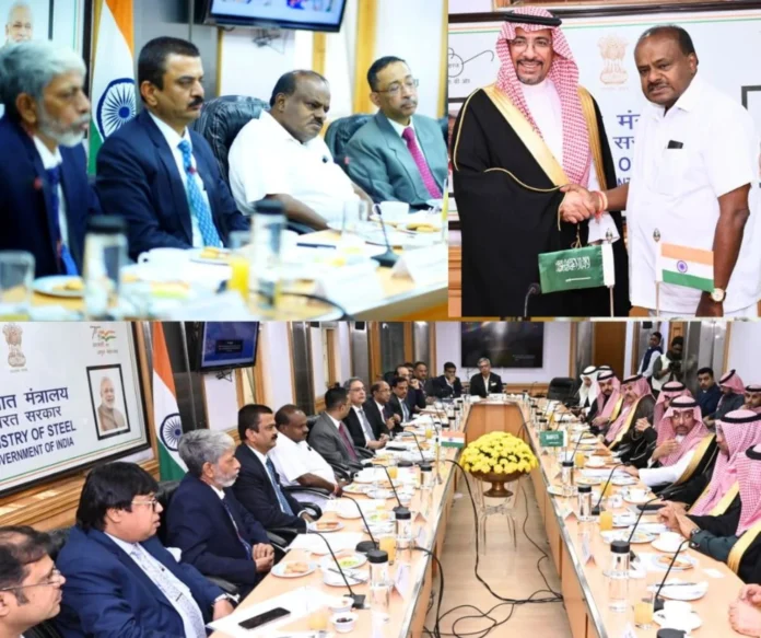 Big meeting on steel between India and Saudi Arabia, Steel Minister met with the heads of SAIL, RINL, NMDC