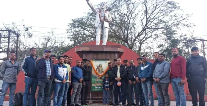 SC-ST employees of Bokaro Steel Plant celebrated the birth anniversary of Tilka Manjhi, who was hanged by the British