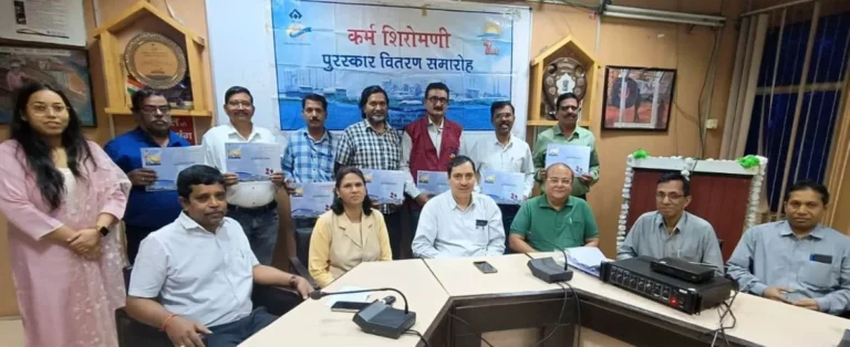 Employees of BSP Merchant and Wire Rod Mill honoured with Shiromani Award