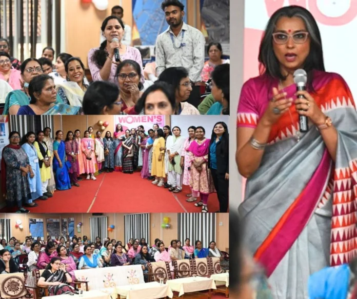 Standup comedian Harpriya Bains encouraged the women power of Bhilai Steel Plant