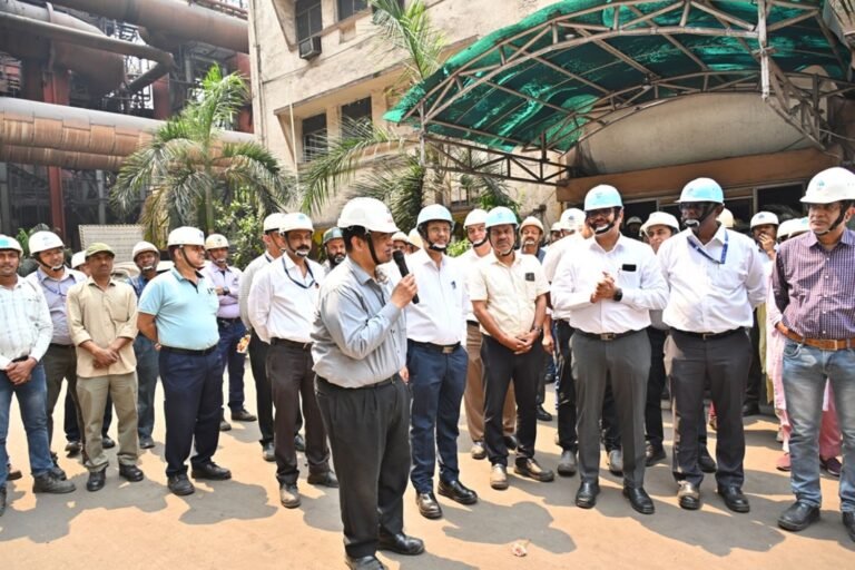 As soon as the New Financial Year started, Bhilai Steel Plants DIC and ED came into the field and gave this mantra