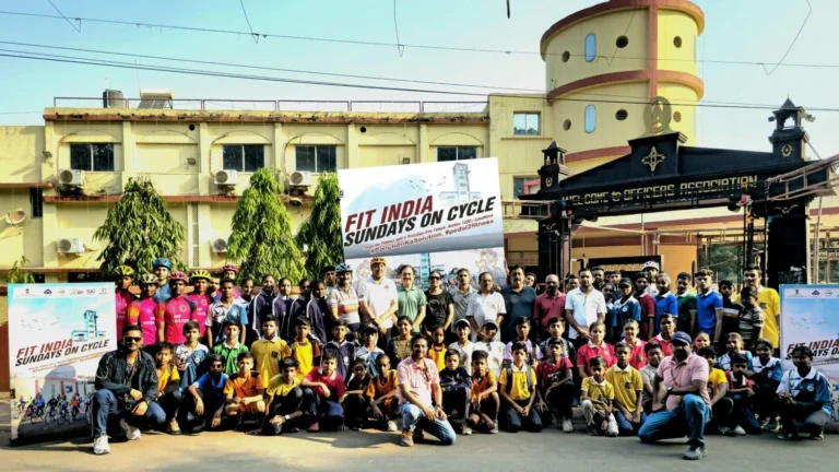 BSP OA Health care, spreading the message of cycling in Bhilai township