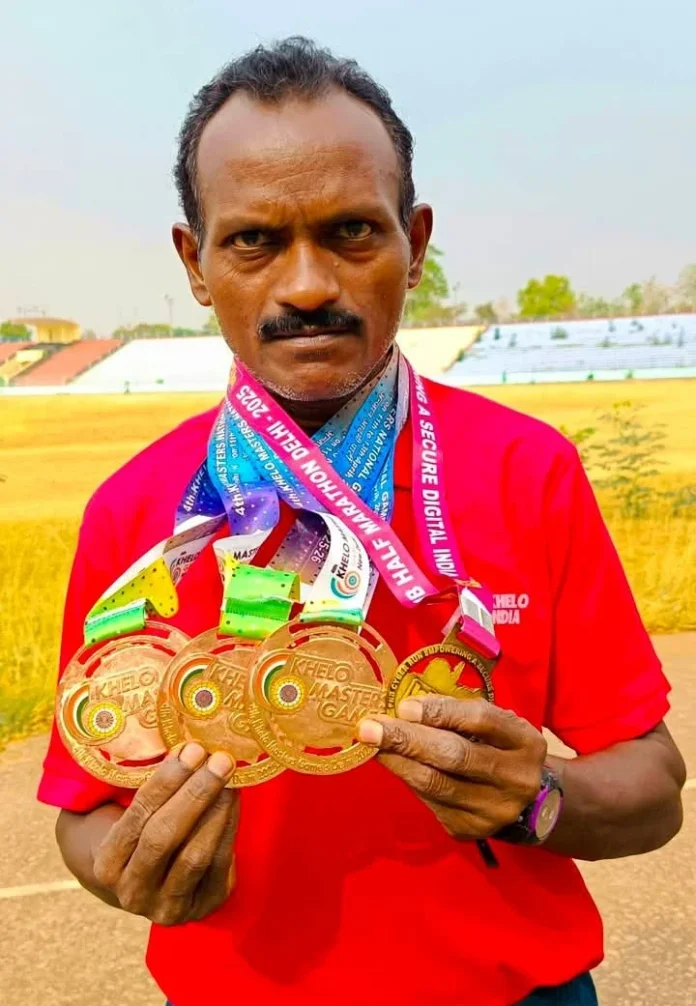 Bhilai's 'Milkha Singh' Bhagwat Ram Netam raised the flag in Delhi Marathon, increased the prestige of Chhattisgarh and SAIL-Bhilai Steel Plant