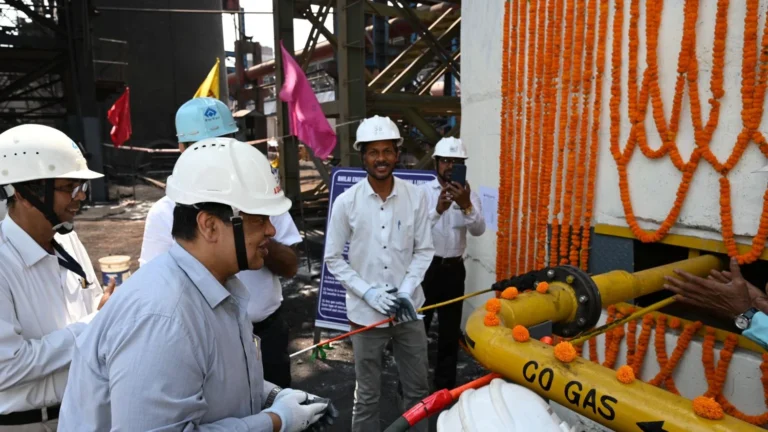 Chimney-7 of BSP coke oven battery 7 repaired at Technical Supervision of Ukraine, now light-up