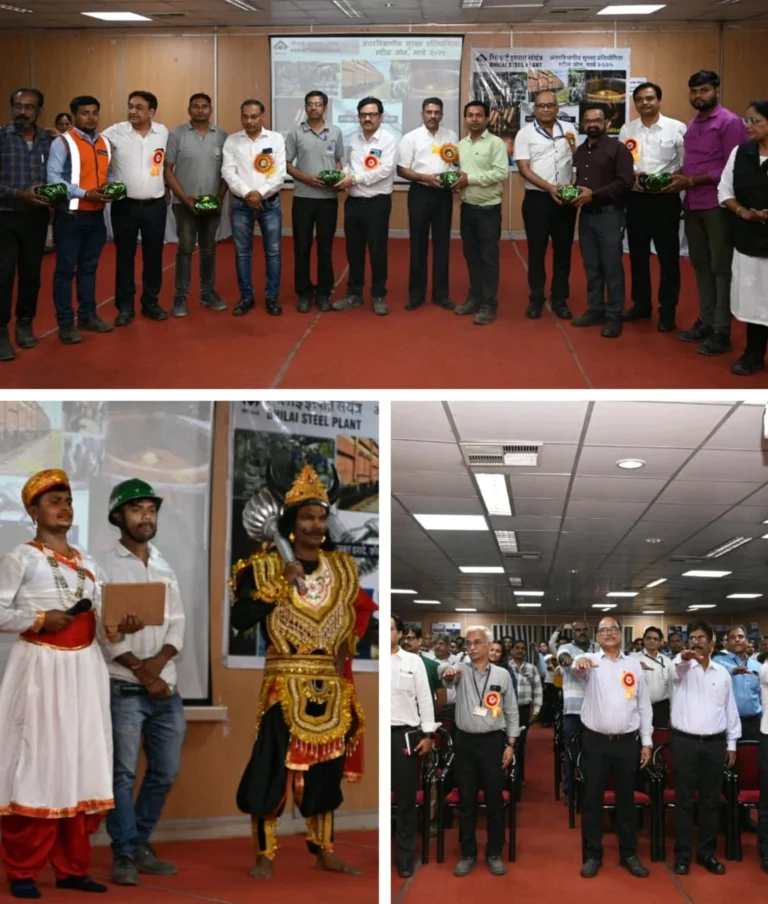 Safety competition among Bhilai Steel Plant employees, these people got awards