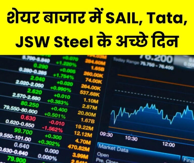 Stock Market News: Share price of SAIL, Tata increased, JSW Steel Ltd among Top Gainers