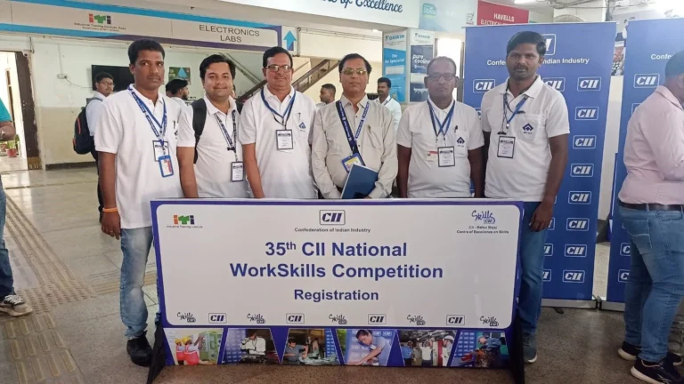 Five participants from Bhilai Steel Plant participated and won medals in three trades