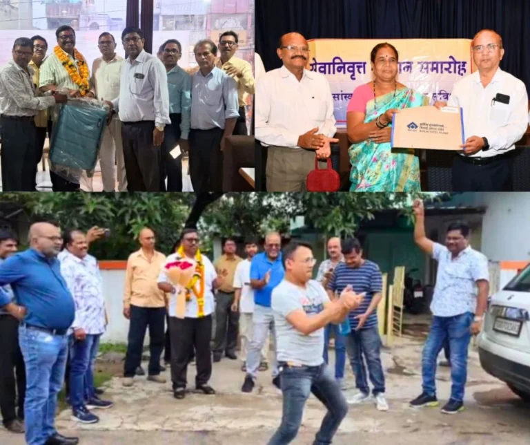 186 employees and officers retired from Bhilai Steel Plant Shrikant bid farewell from TA building officers kept dancing