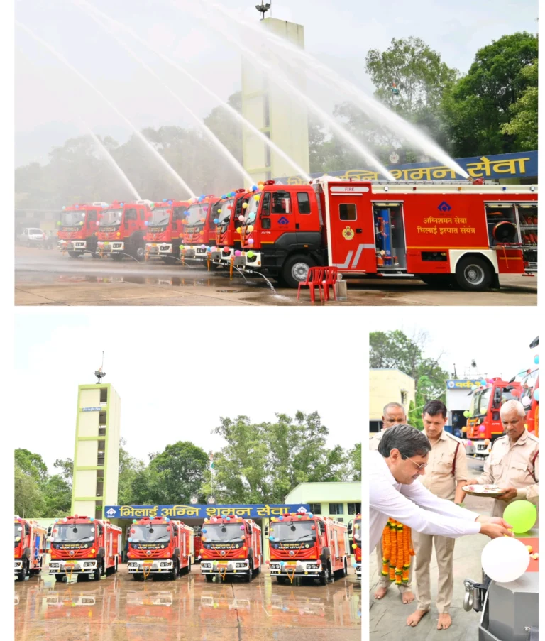 6 new foam tenders included in the fire department of Bhilai Steel Plant