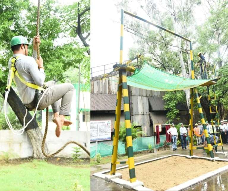 Before working at height in Rourkela Steel Plant, climb here and show it, height ring is on