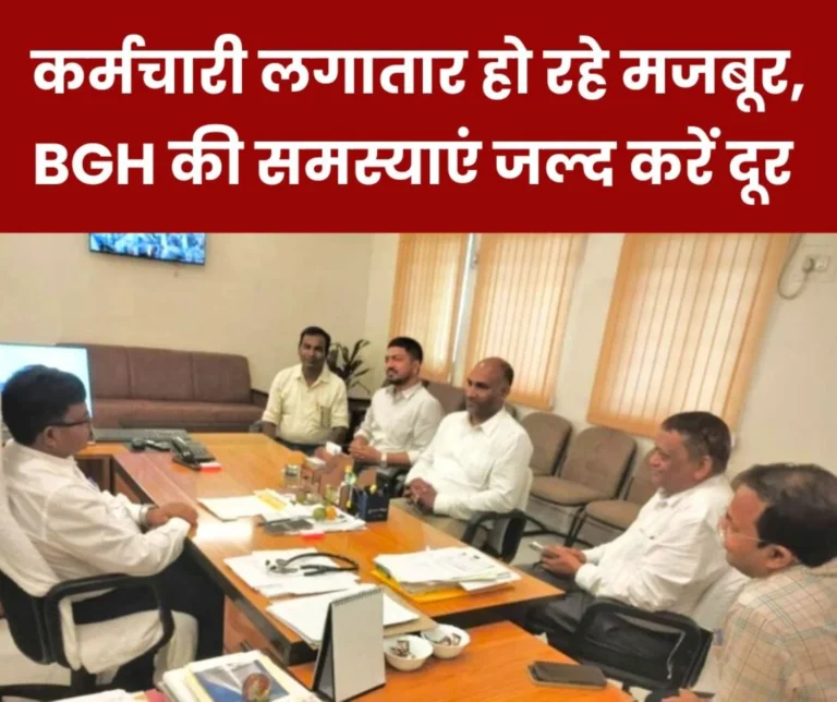 Bokaro Ispat diplomadhari kamagar Union opened the box of problems of BGH