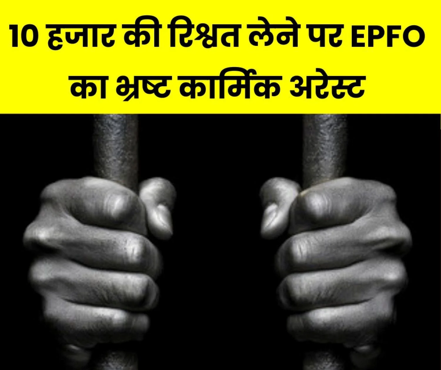 Bribe taking employee of Employees Provident Fund Organization arrested had demanded bribe of Rs 10 thousand