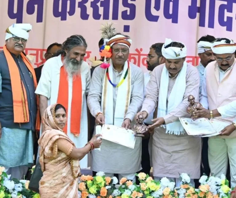 CG News: Chief Minister Vishnudev Sai attended Budhalpen Karsaad and Mandri Festival in Kanker