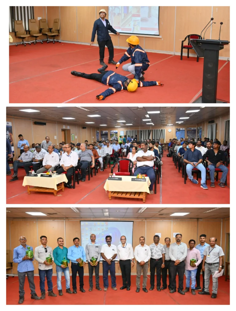 Contract workers of Bhilai Steel Plant taught safety through skits