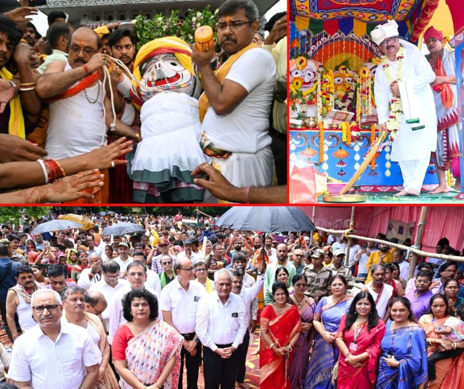 Huge crowd gathered in the Rath Yatra of Lord Jagannath in the steel city of Bokaro, DIC-ED involved