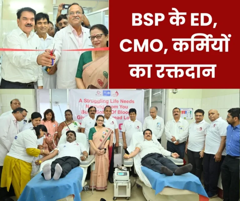 Sector 9 Hospital: BSP ED-CMO and employees donated blood