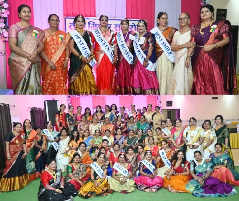 Aaradya Durga Jan Kalyan Samiti: Lots of fun on South Indian theme, she became Teej Queen