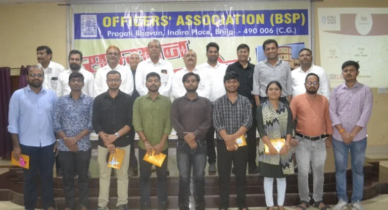 BSP Officers Association welcomed the new officers associated with Bhilai Steel Plant