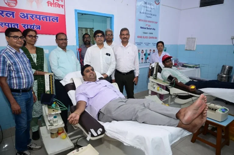Employees and officers donated blood at BGH on International Doctors Day 2025