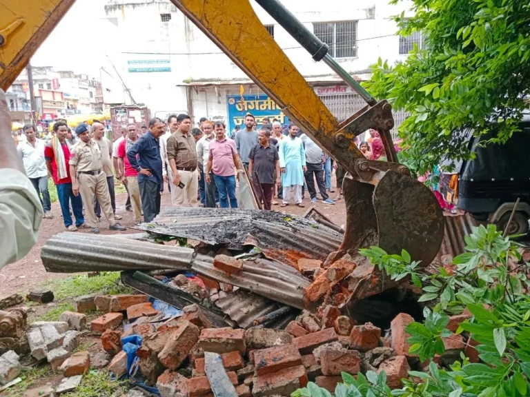 Parking will be made in Bhilai Supela market, Nigam demolished the encroachment
